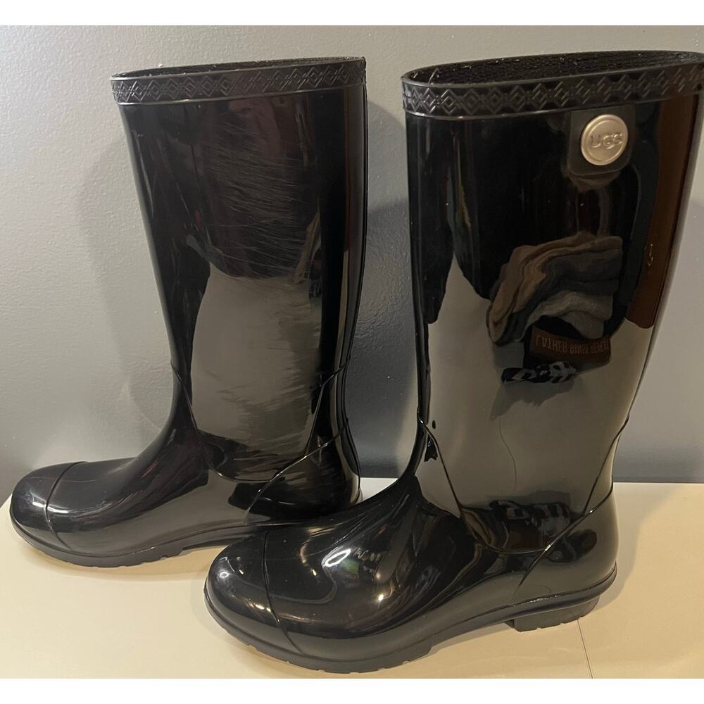 UGG Shaye Tall Rainboots - Women's Size 9 - Picture 2 of 12